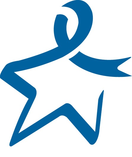 Blue Star Universal Symbol for colorectal cancer